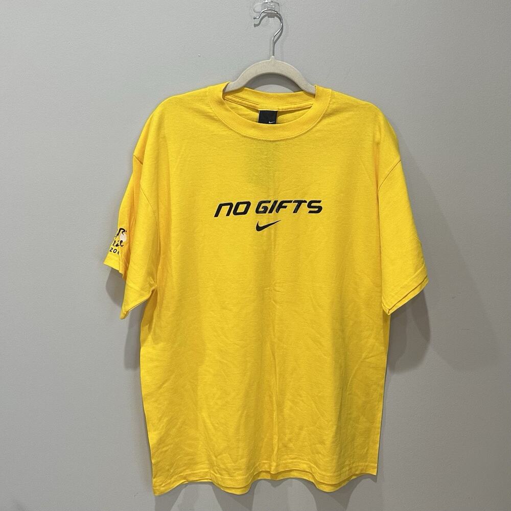 Nike T Shirt Vintage Big Logo No Gifts Le Tour France 2005 Large NWT